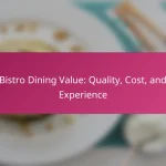 Bistro Dining Value: Quality, Cost, and Experience