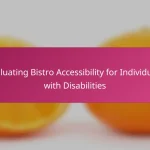 Evaluating Bistro Accessibility for Individuals with Disabilities