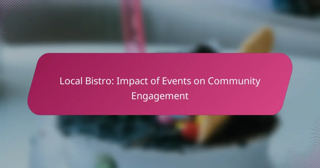 Local Bistro: Impact of Events on Community Engagement