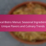 Local Bistro Menus: Seasonal Ingredients, Unique Flavors and Culinary Trends