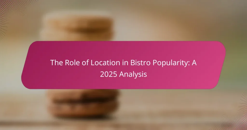 The Role of Location in Bistro Popularity: A 2025 Analysis